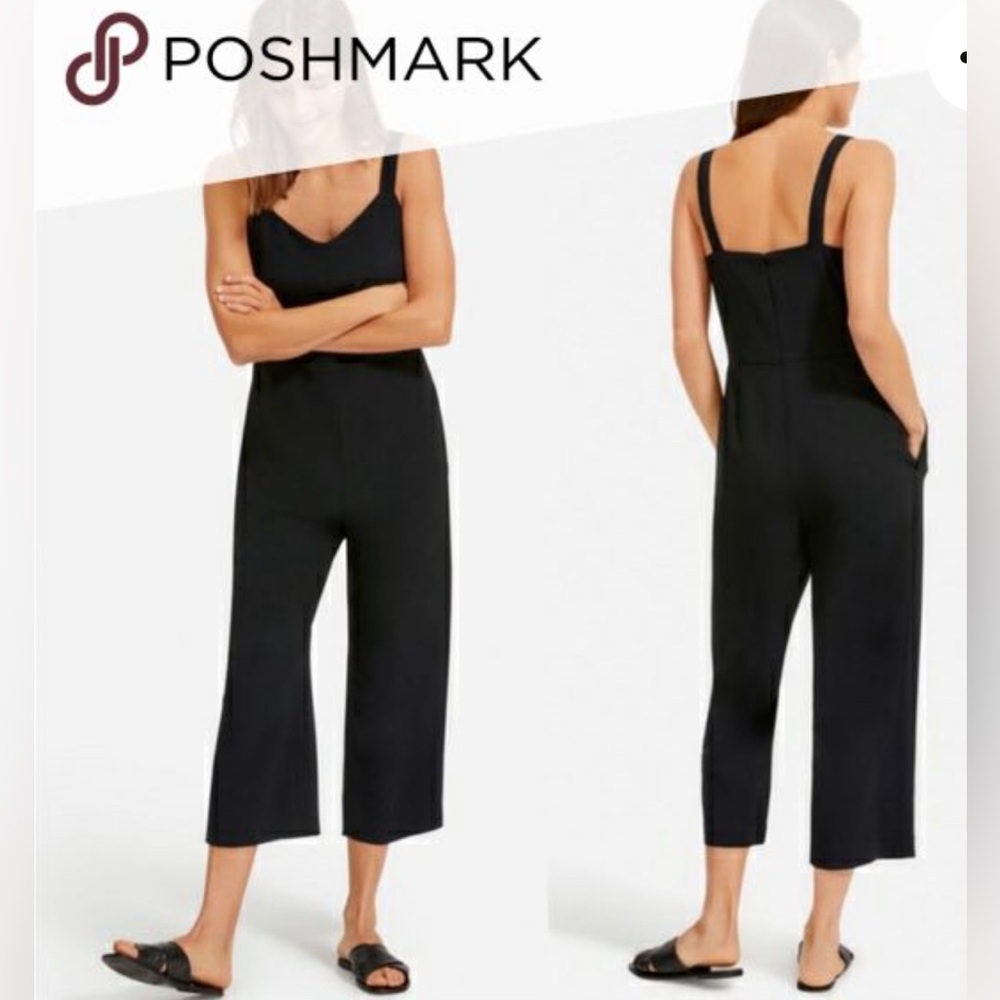 Classic Black Wide-Leg Jumpsuit